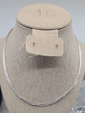 Vintage Milor Italy 925 Sterling Silver 5-Strand Necklace 15-17" Adjustable